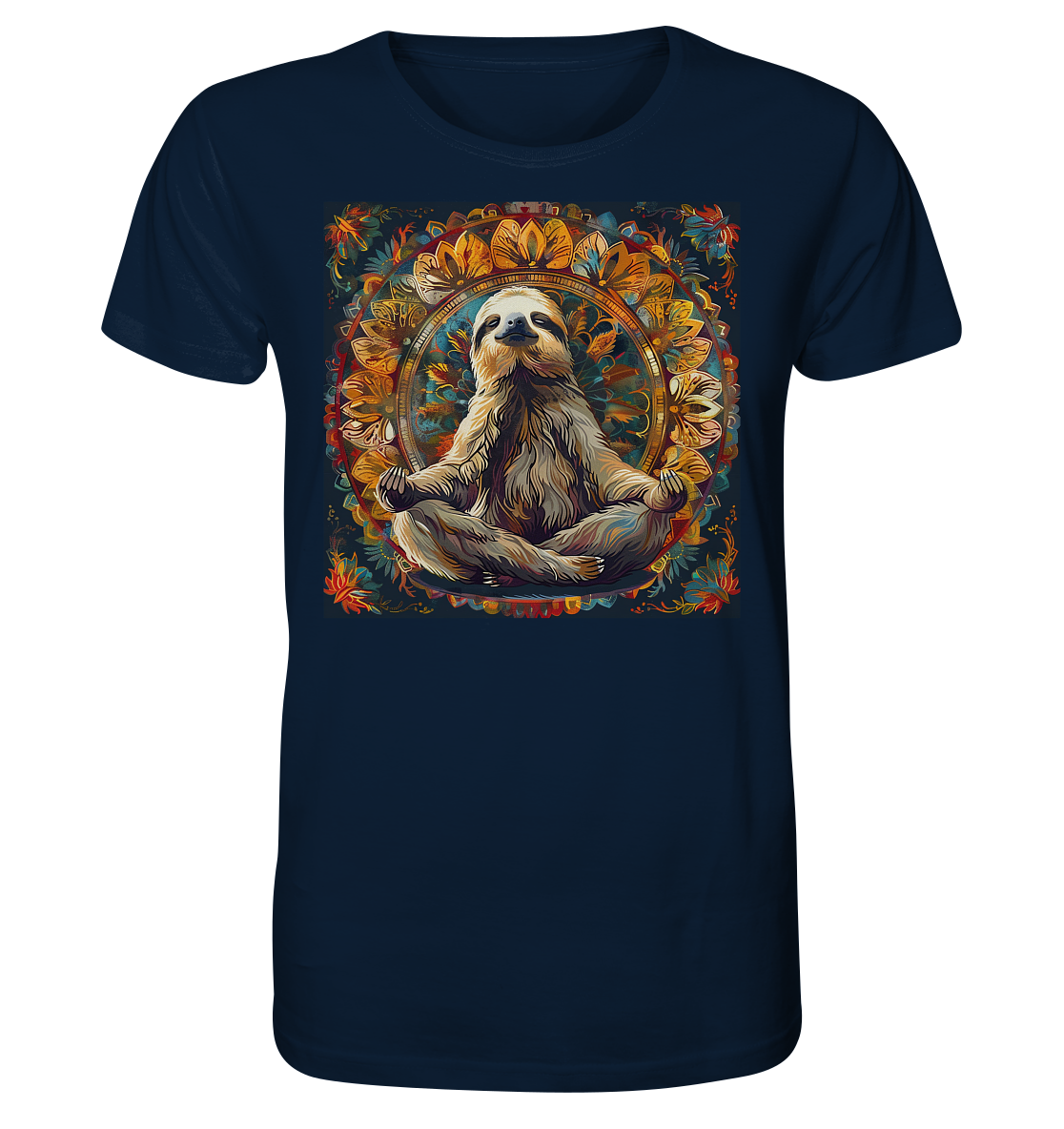 Meditierendes Faultier - Organic Shirt