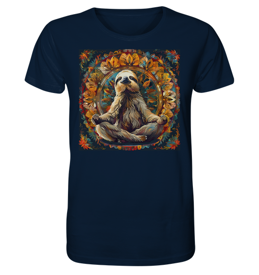 Meditierendes Faultier - Organic Shirt