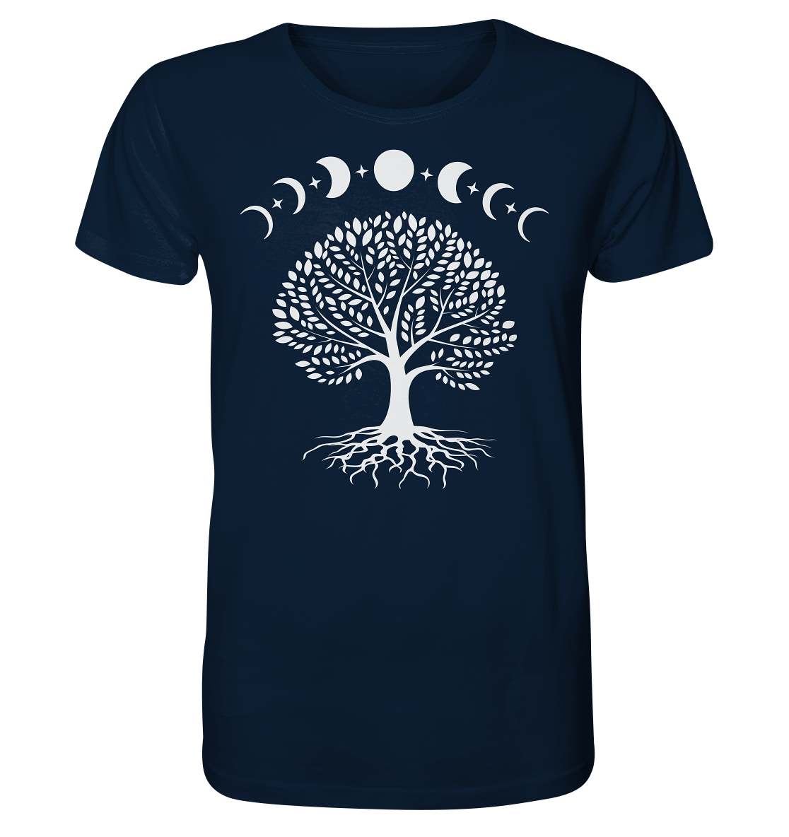 Mondphasen Lebensbaum - Organic Shirt