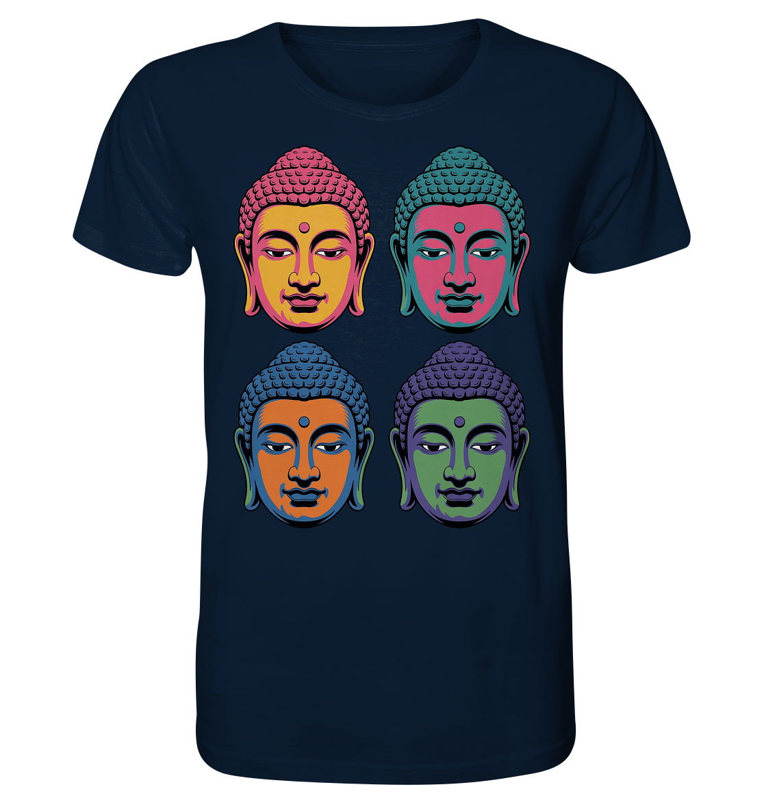 Buddha Köpfe Pop Art - Organic Shirt