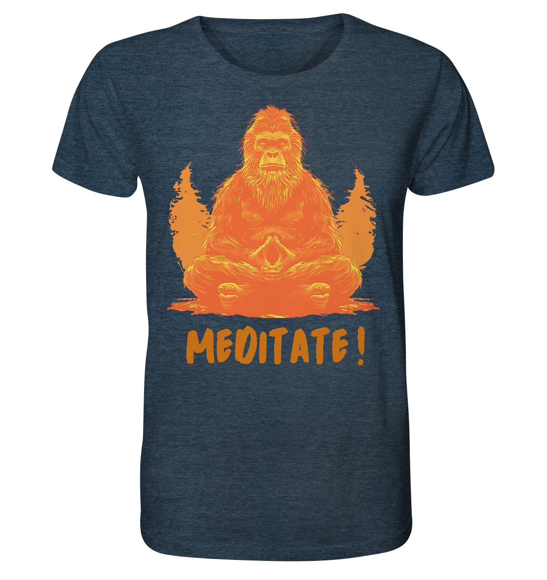 BigFoot Meditation Orange - Organic Shirt