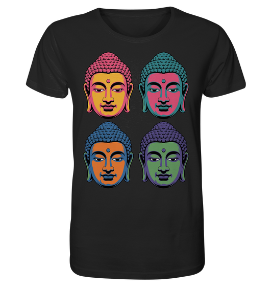 Buddha Köpfe Pop Art - Organic Shirt