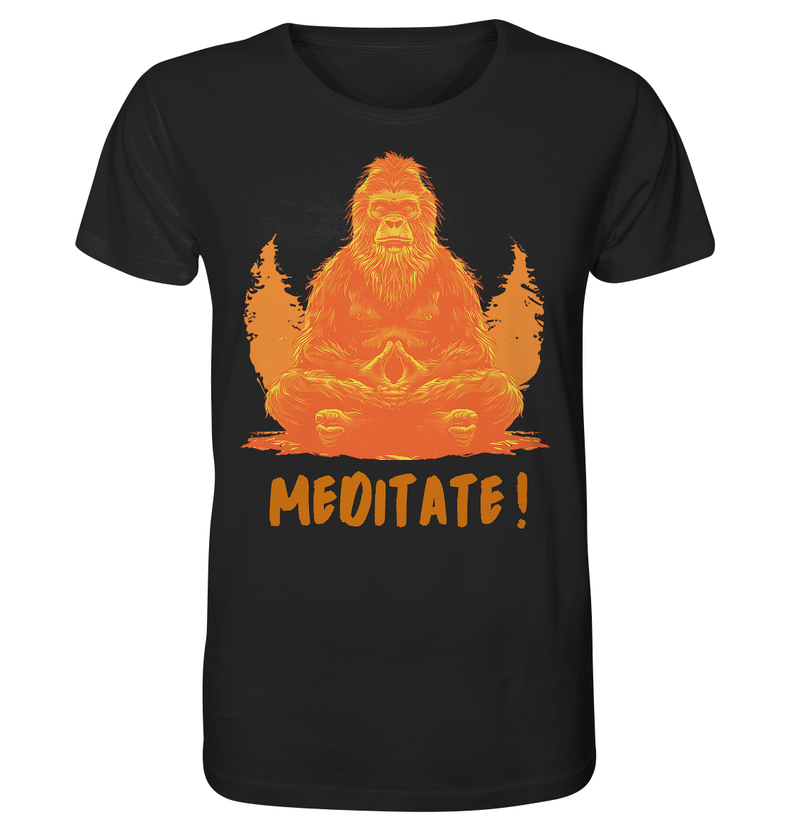 BigFoot Meditation Orange - Organic Shirt