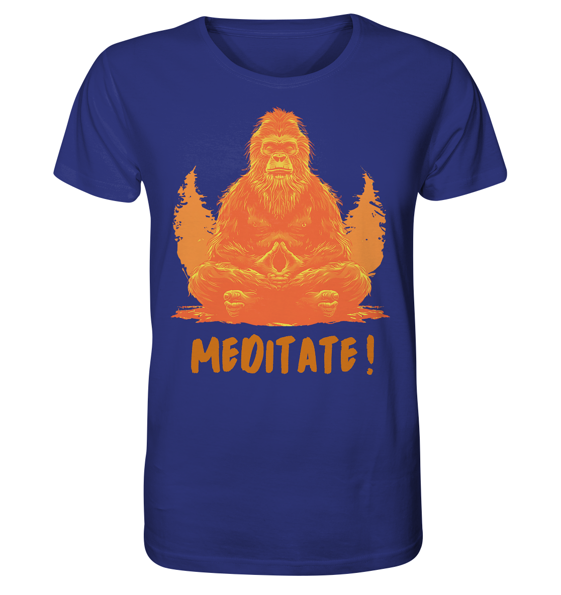 BigFoot Meditation Orange - Organic Shirt