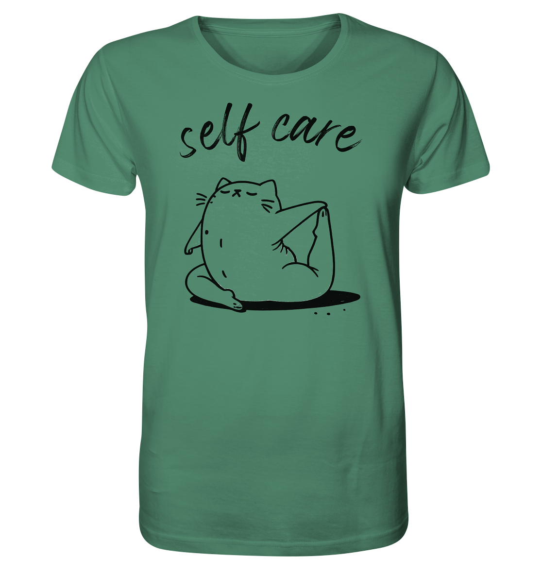 Selfcare Yoga Katze - Organic Shirt