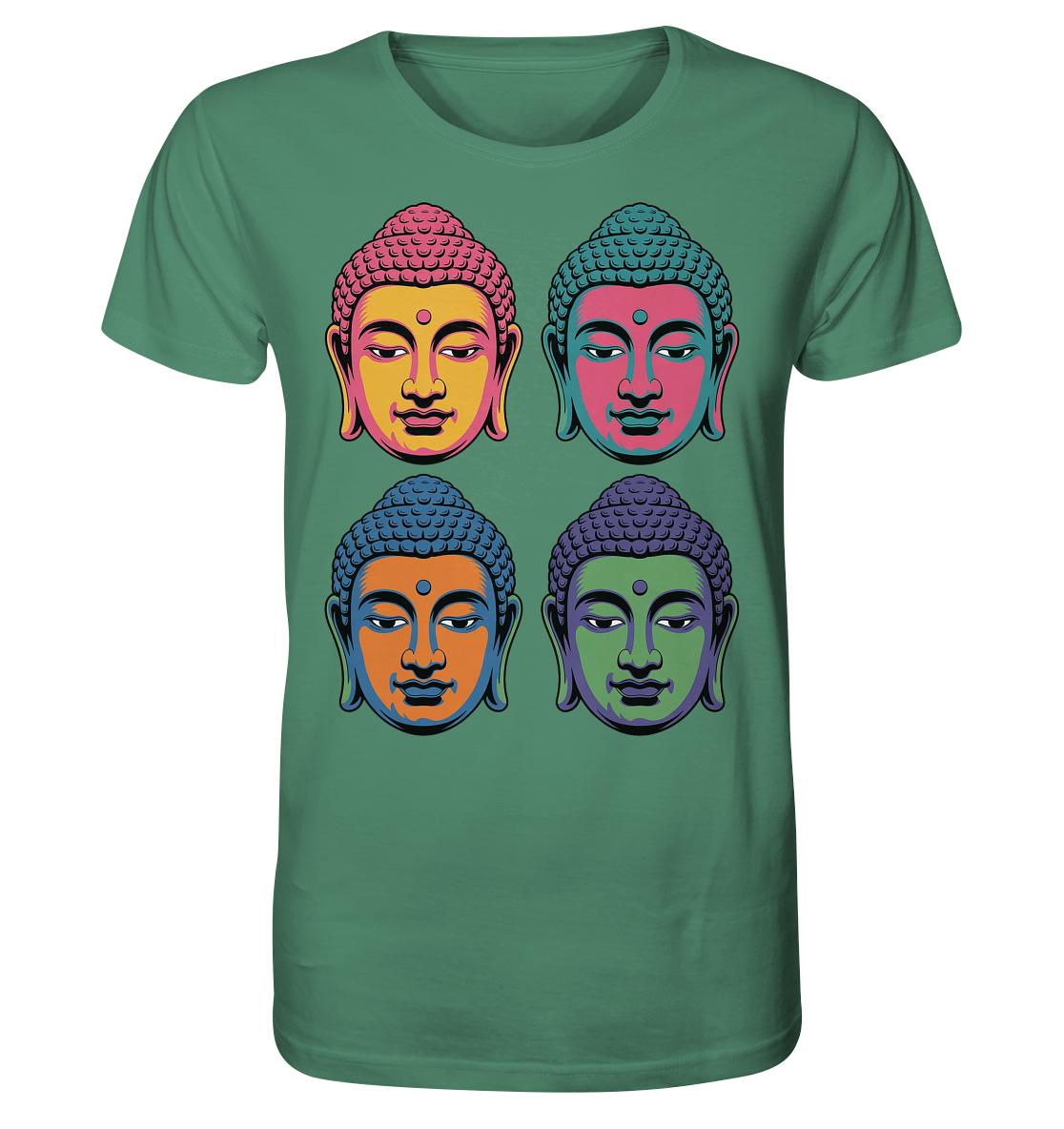 Buddha Köpfe Pop Art - Organic Shirt