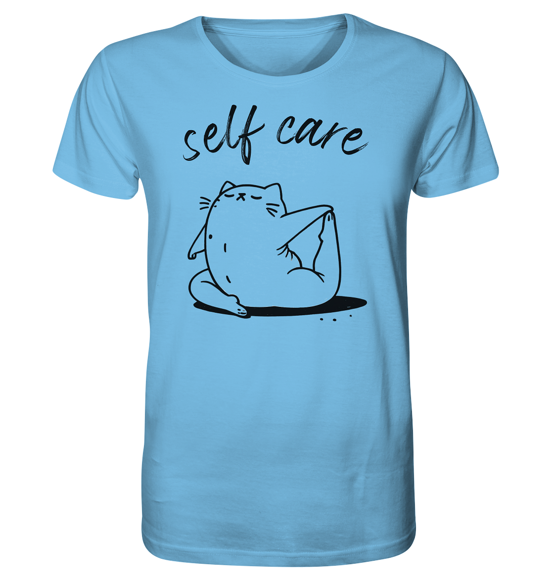Selfcare Yoga Katze - Organic Shirt