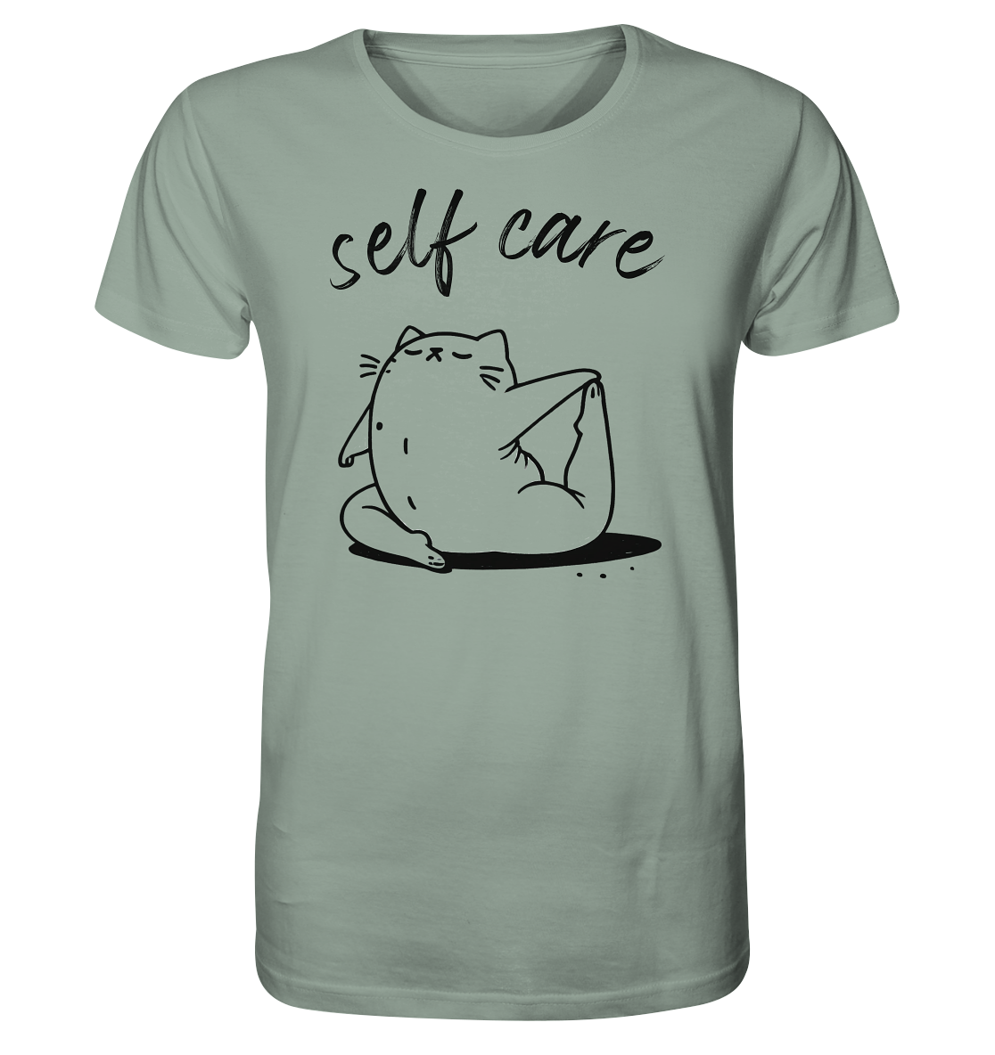 Selfcare Yoga Katze - Organic Shirt