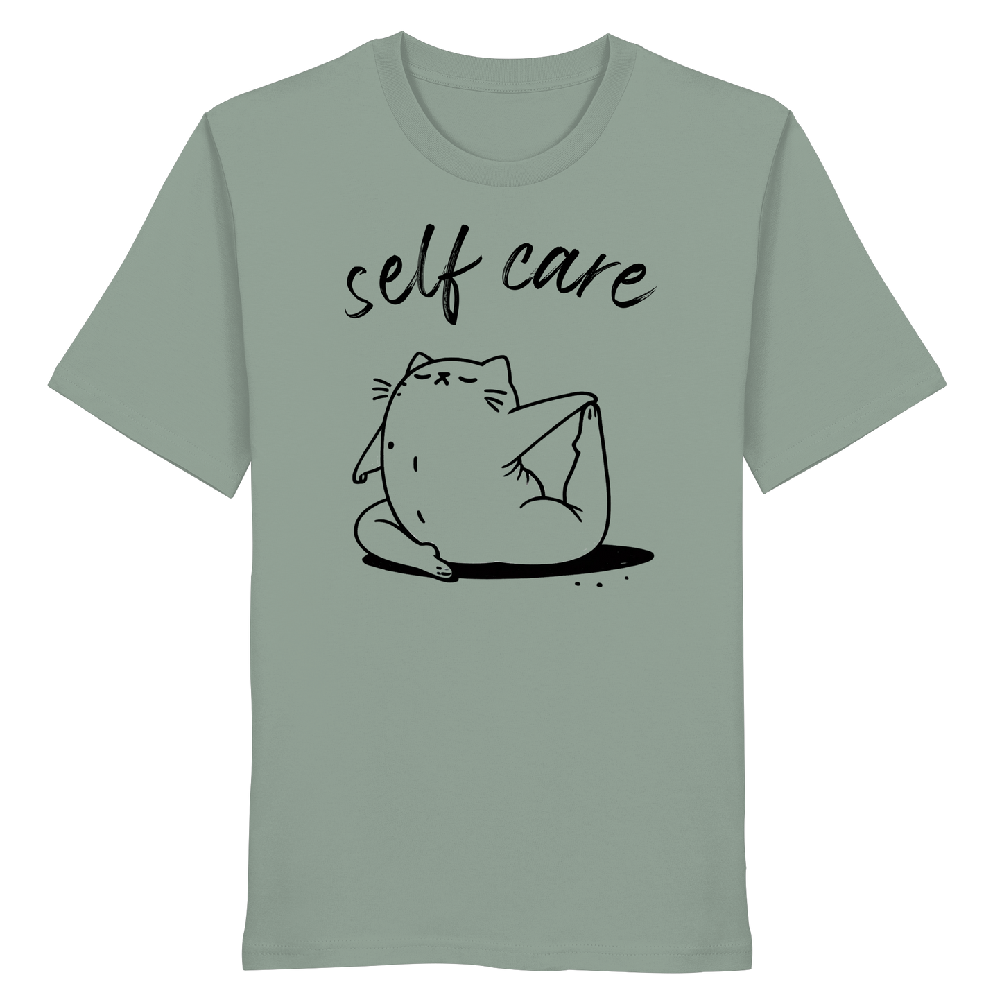 Selfcare Yoga Katze - Organic Shirt