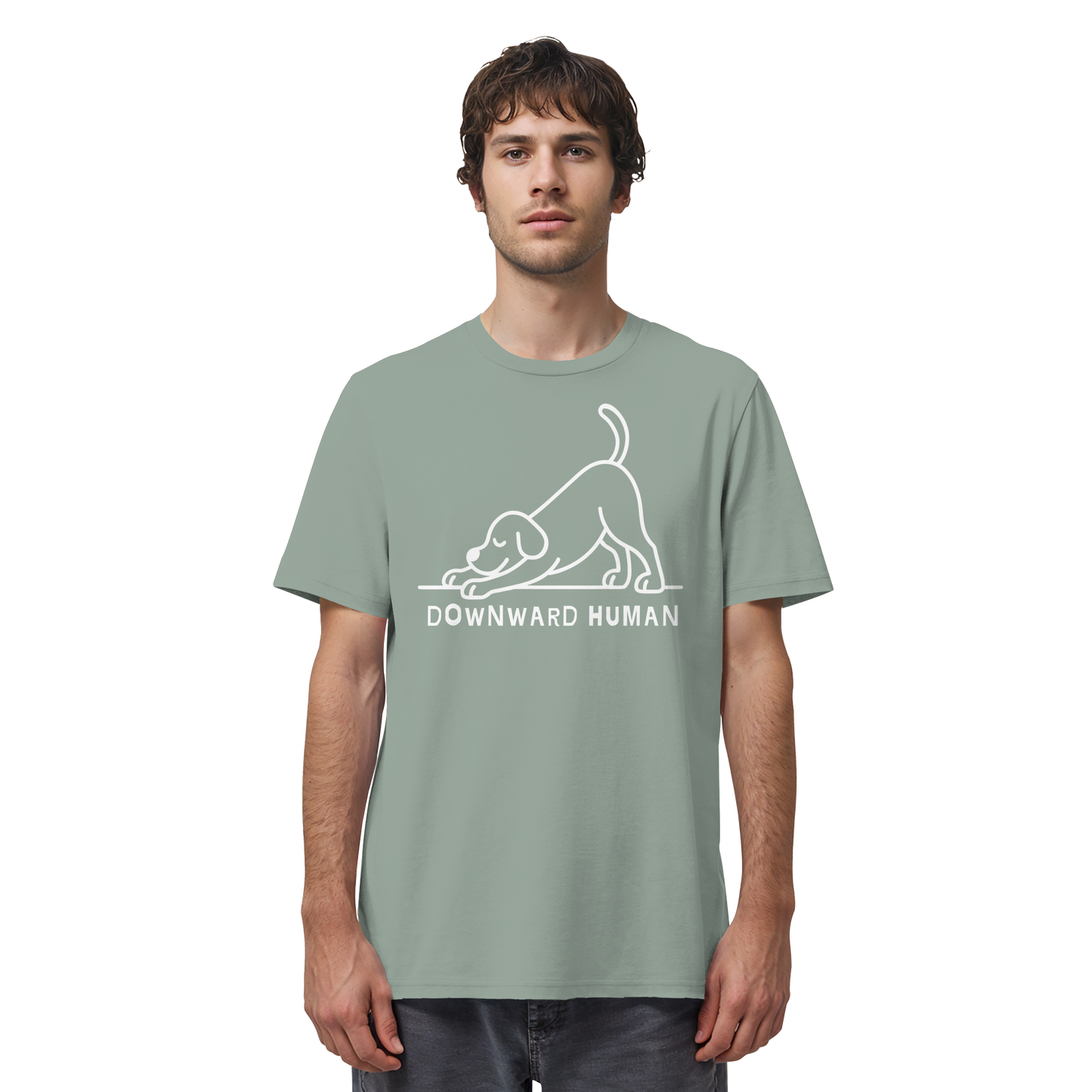 Downward Human Yoga Dog - Organic Shirt