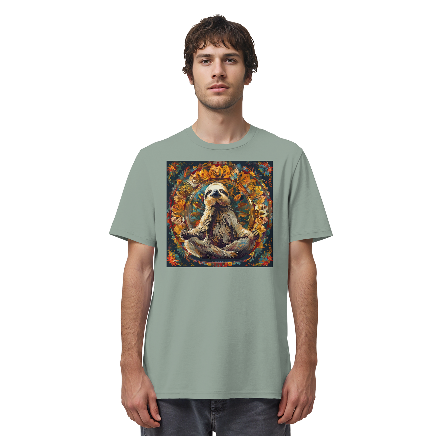 Meditierendes Faultier - Organic Shirt