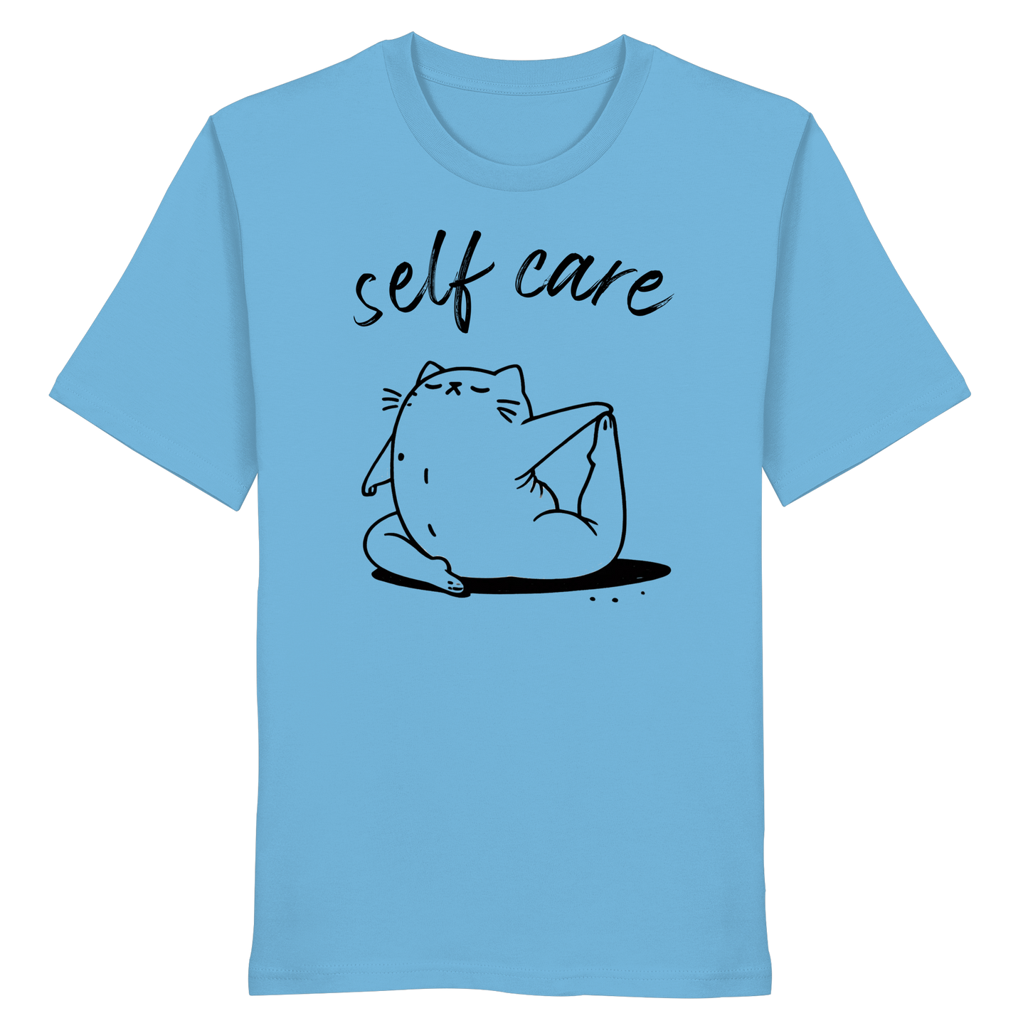 Selfcare Yoga Katze - Organic Shirt