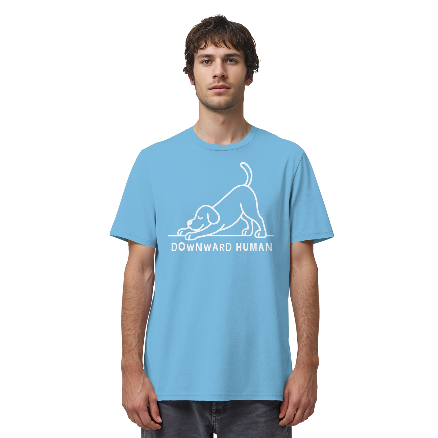 Downward Human Yoga Dog - Organic Shirt