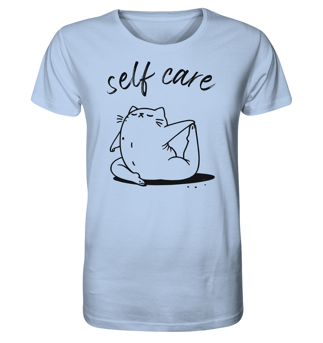 Selfcare Yoga Katze - Organic Shirt
