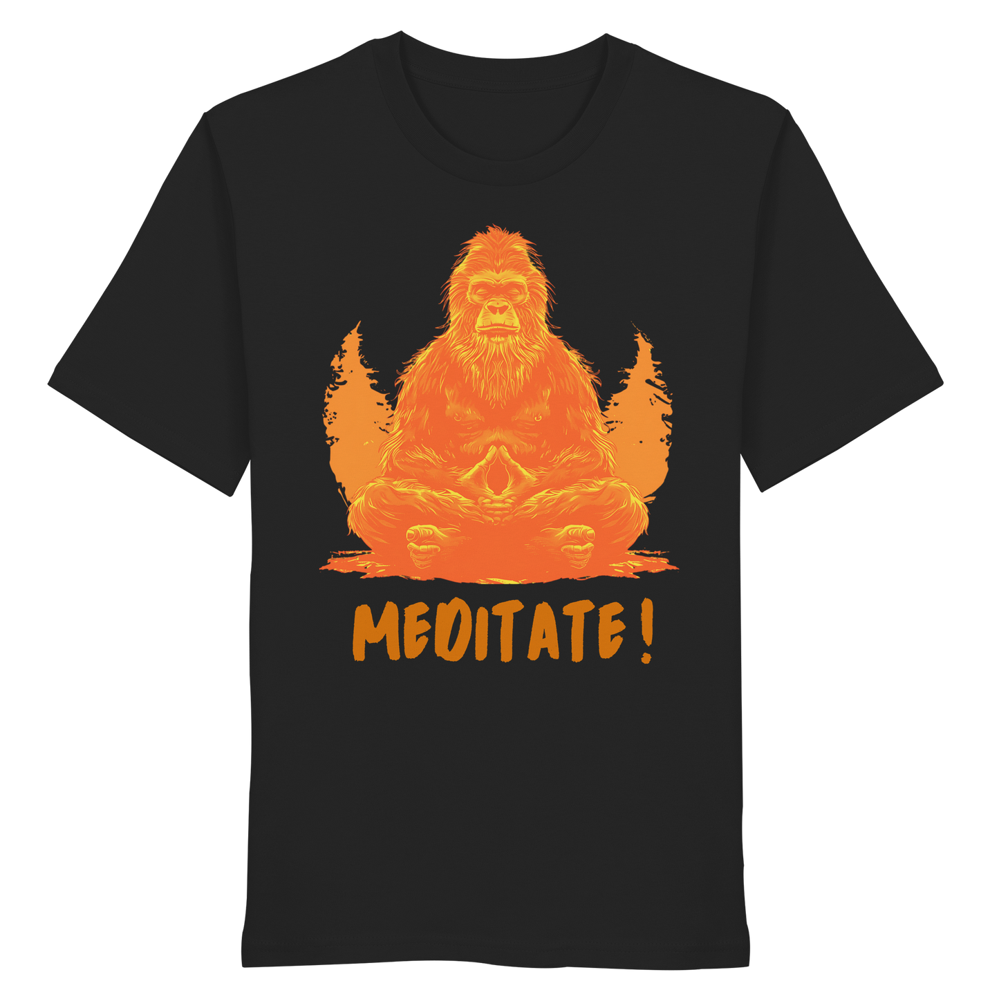 BigFoot Meditation Orange - Organic Shirt