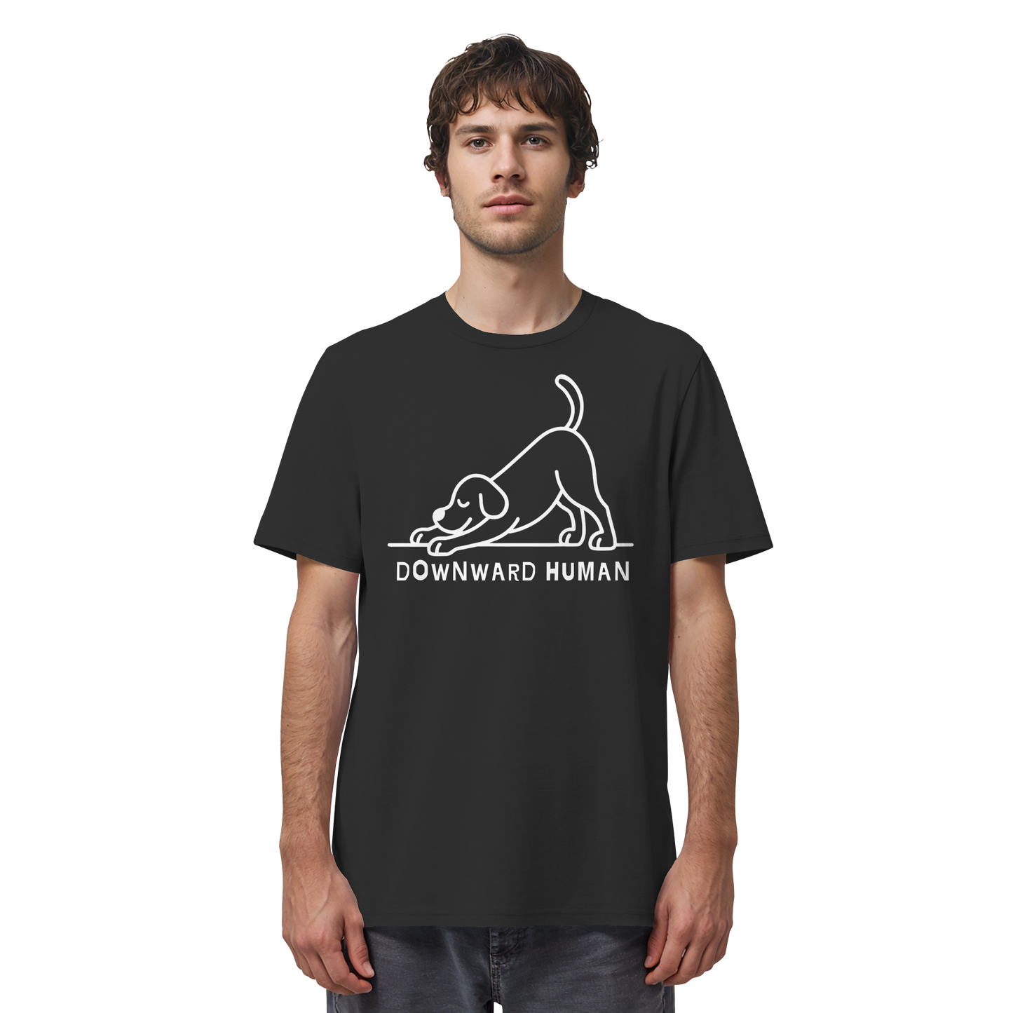 Downward Human Yoga Dog - Organic Shirt