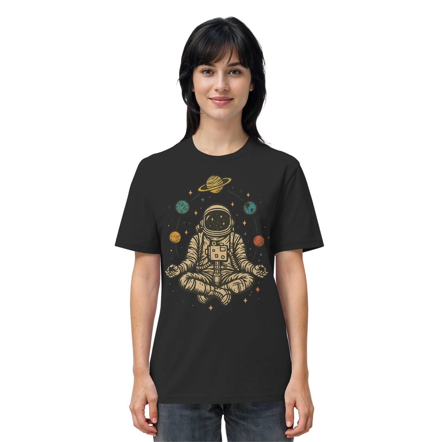 Meditierender Astronaut Zen - Organic Shirt