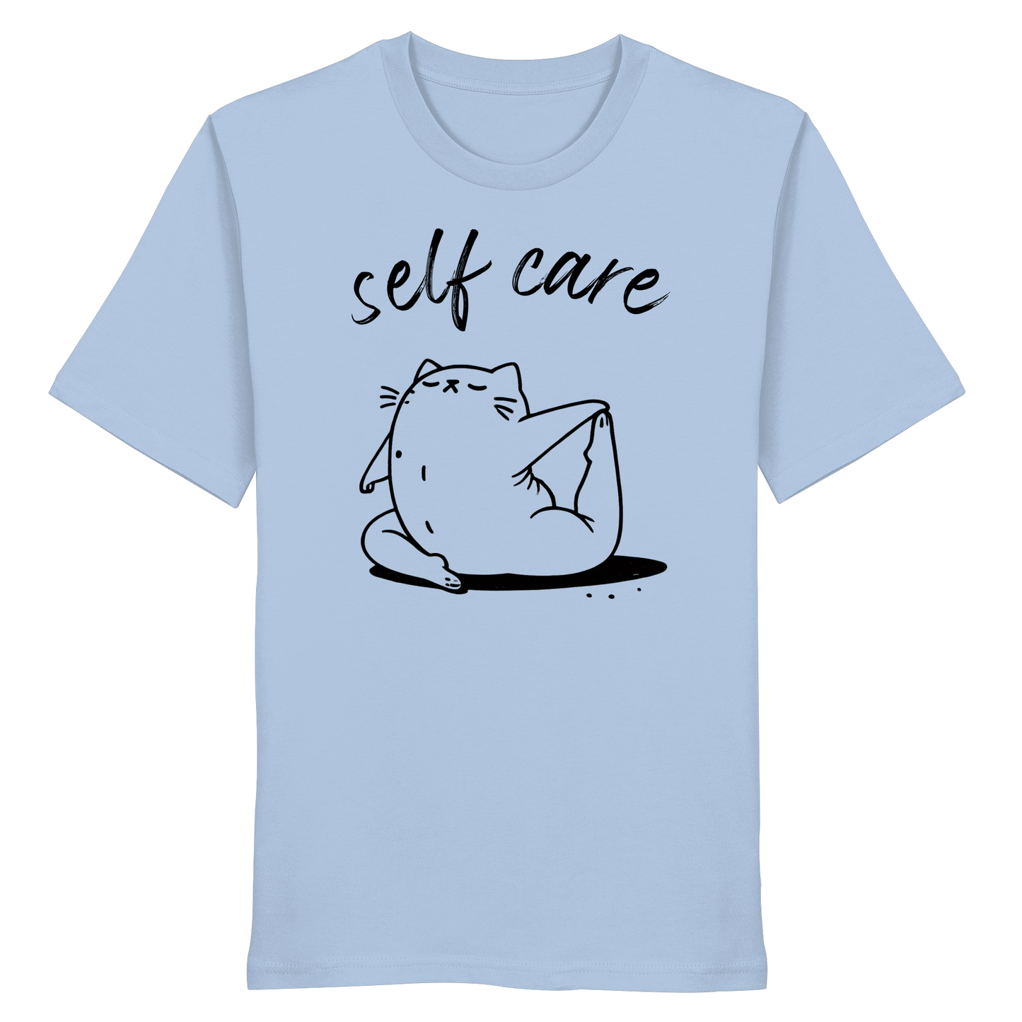 Selfcare Yoga Katze - Organic Shirt