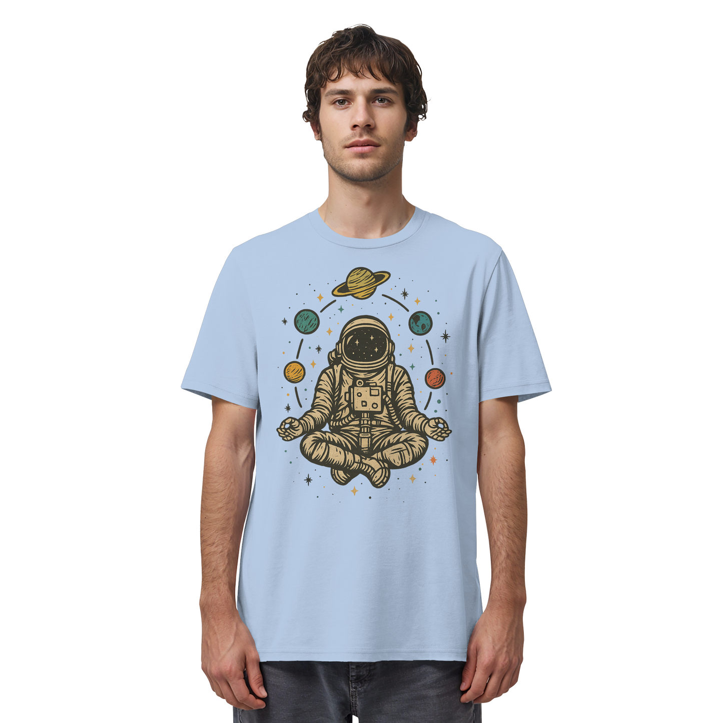Meditierender Astronaut Zen - Organic Shirt