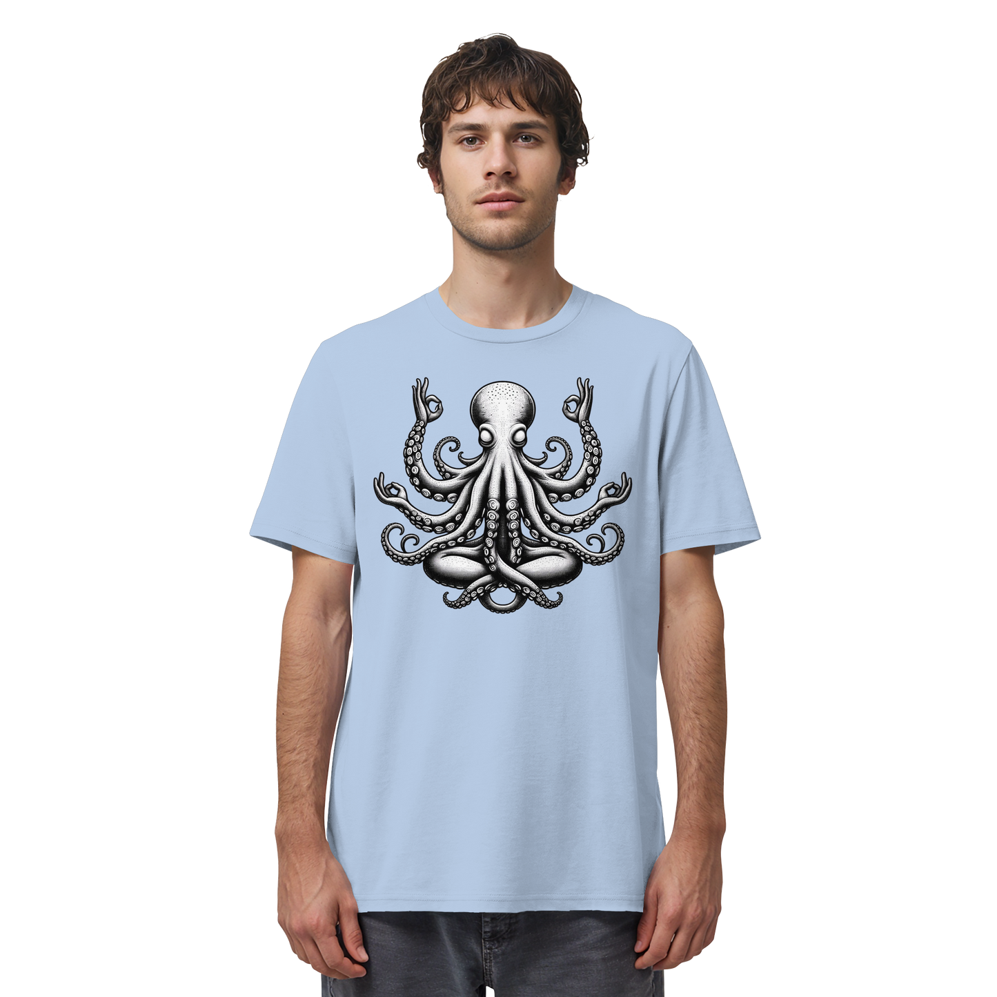 Oktopus in Meditation - Organic Shirt