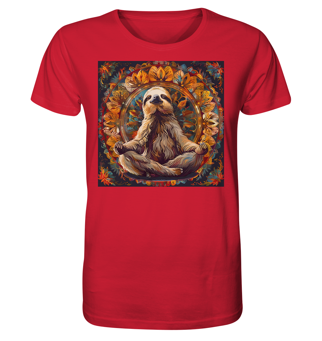 Meditierendes Faultier - Organic Shirt