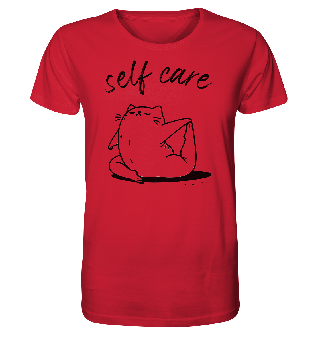 Selfcare Yoga Katze - Organic Shirt