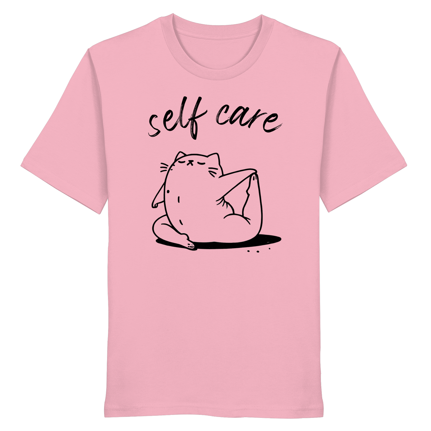 Selfcare Yoga Katze - Organic Shirt