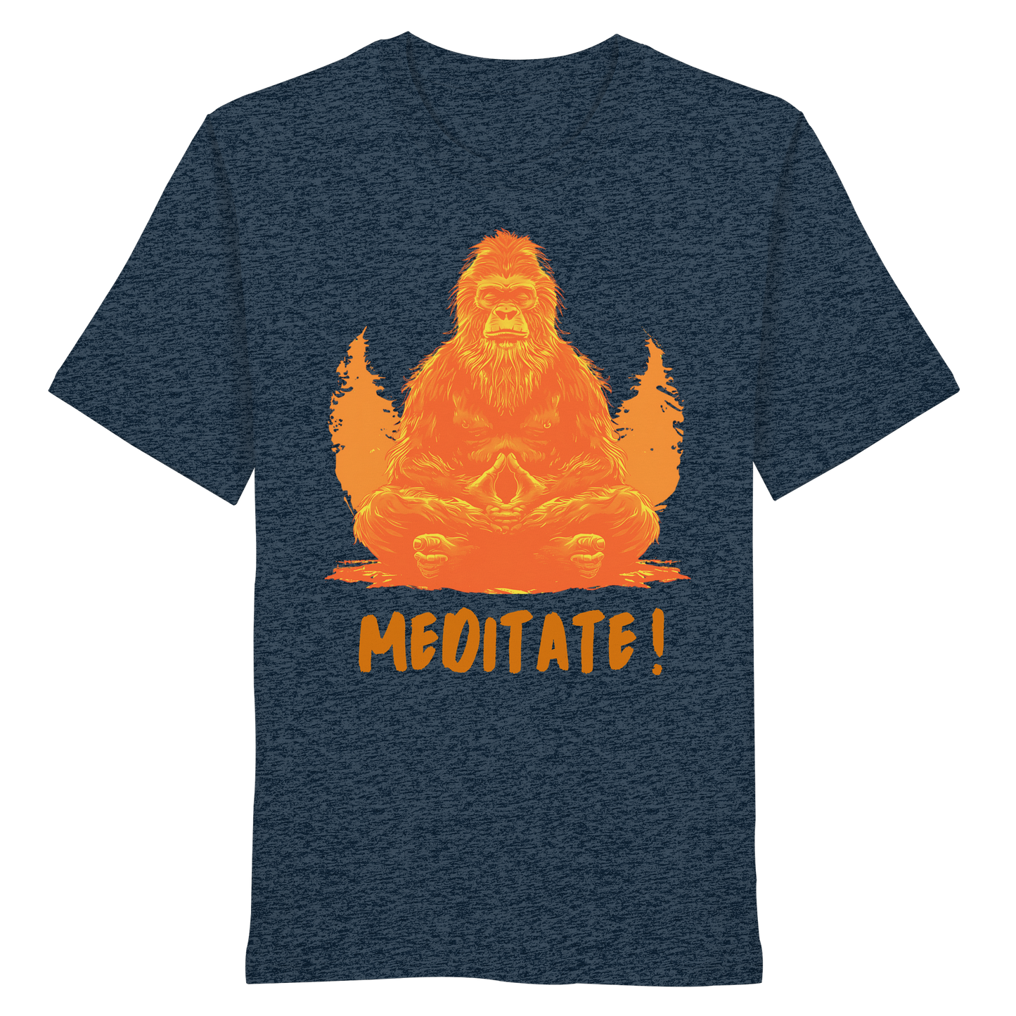 BigFoot Meditation Orange - Organic Shirt