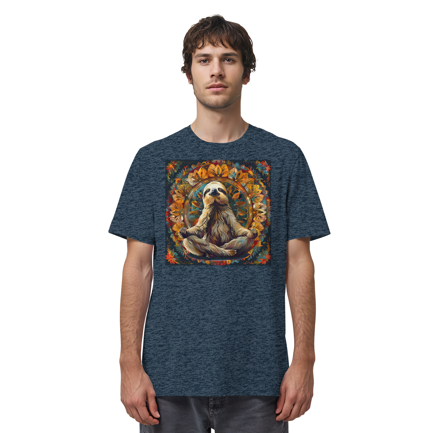 Meditierendes Faultier - Organic Shirt