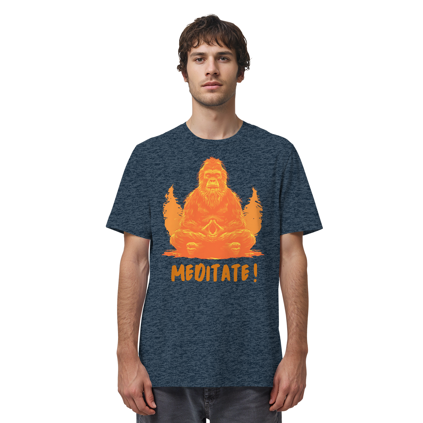 BigFoot Meditation Orange - Organic Shirt