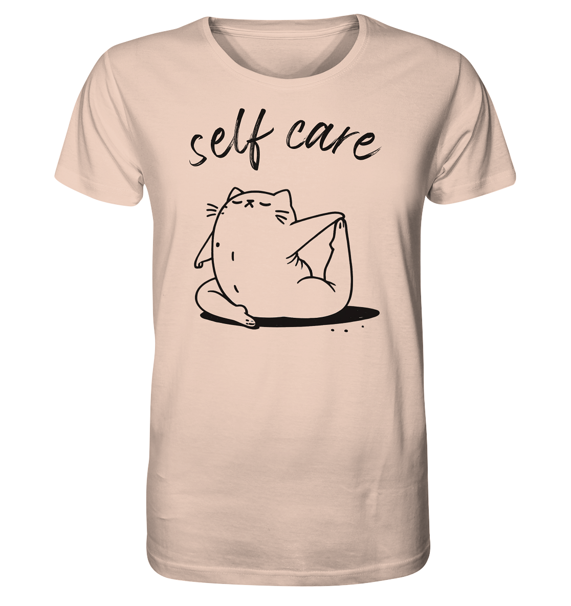 Selfcare Yoga Katze - Organic Shirt