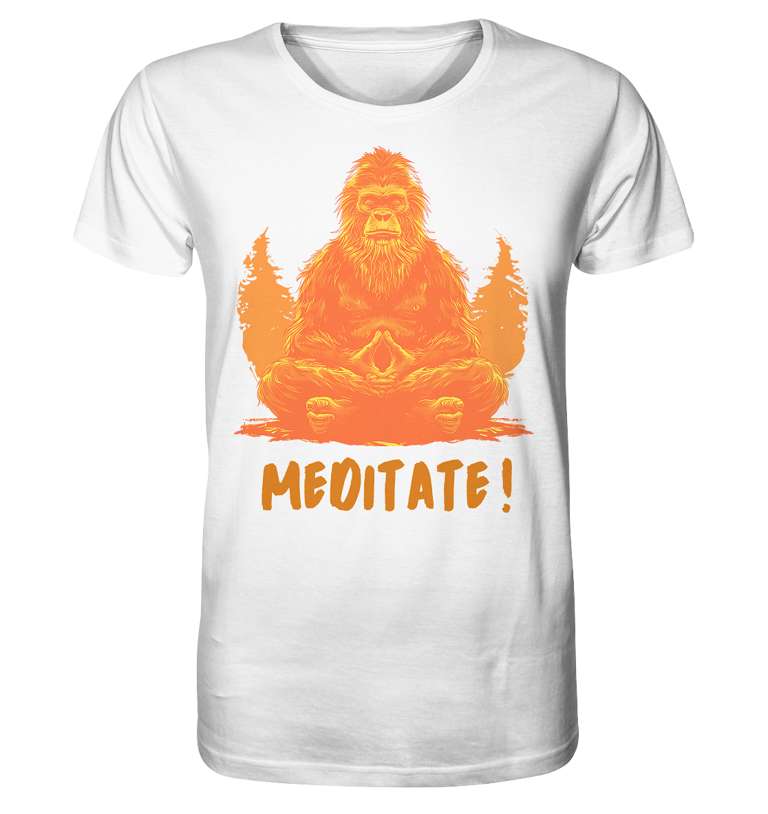 BigFoot Meditation Orange - Organic Shirt