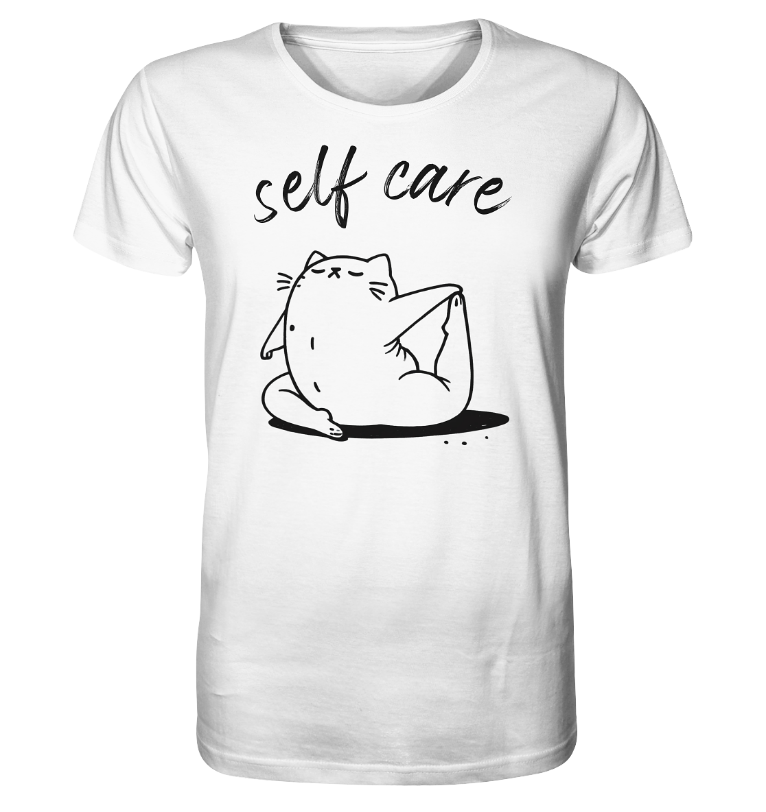 Selfcare Yoga Katze - Organic Shirt