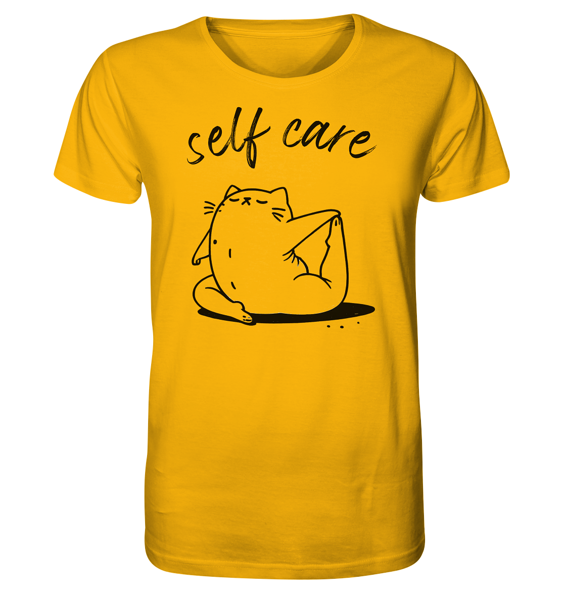 Selfcare Yoga Katze - Organic Shirt