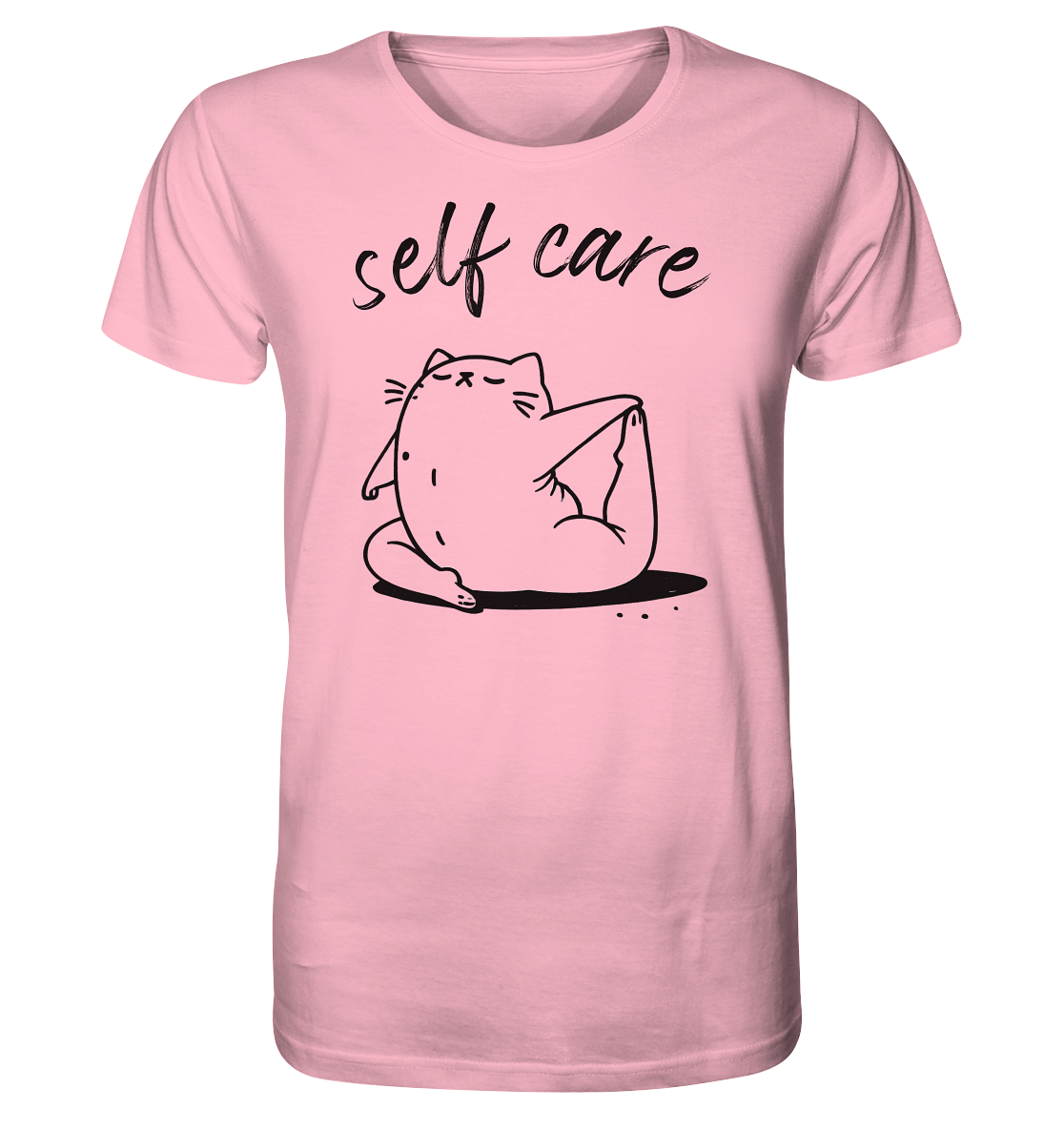 Selfcare Yoga Katze - Organic Shirt