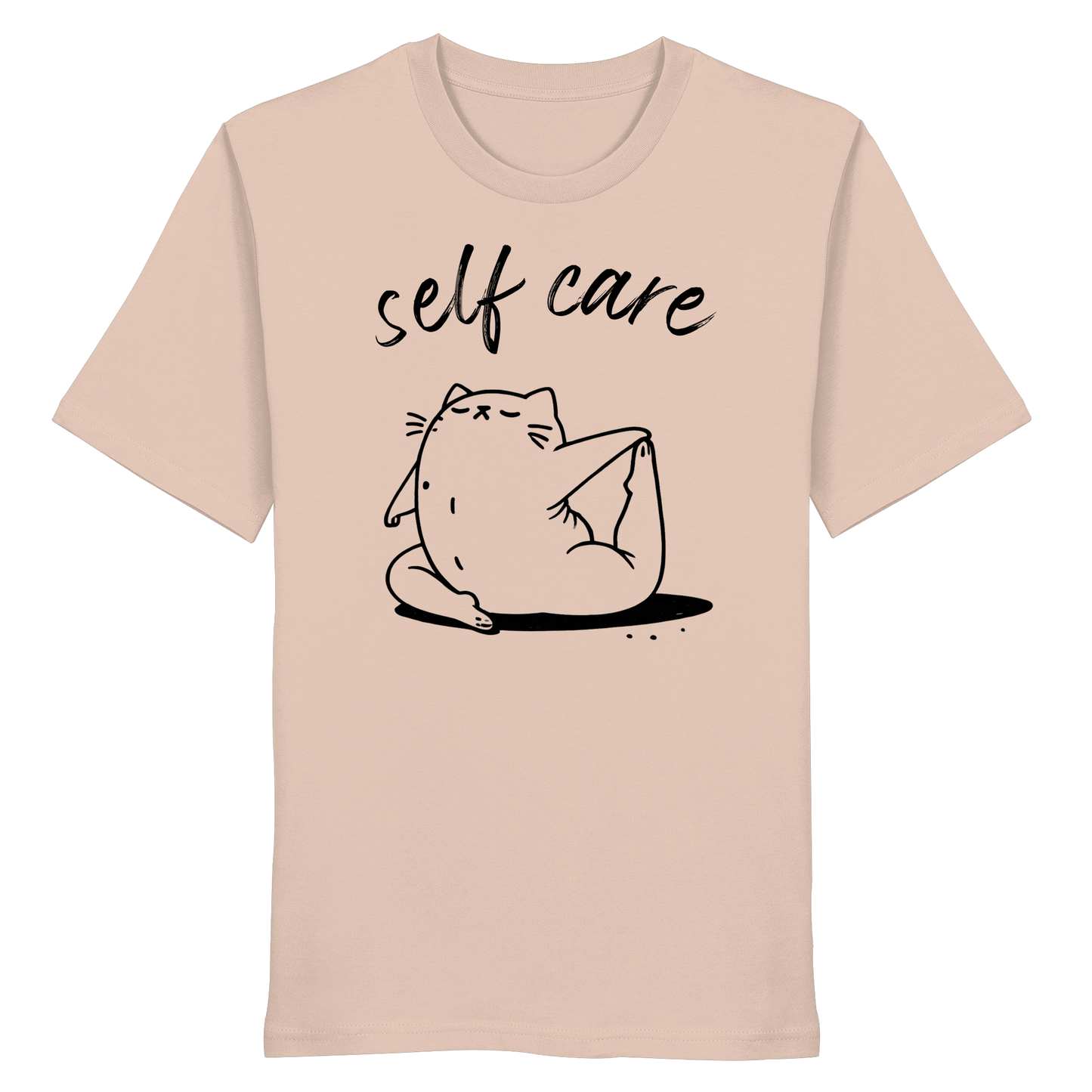 Selfcare Yoga Katze - Organic Shirt