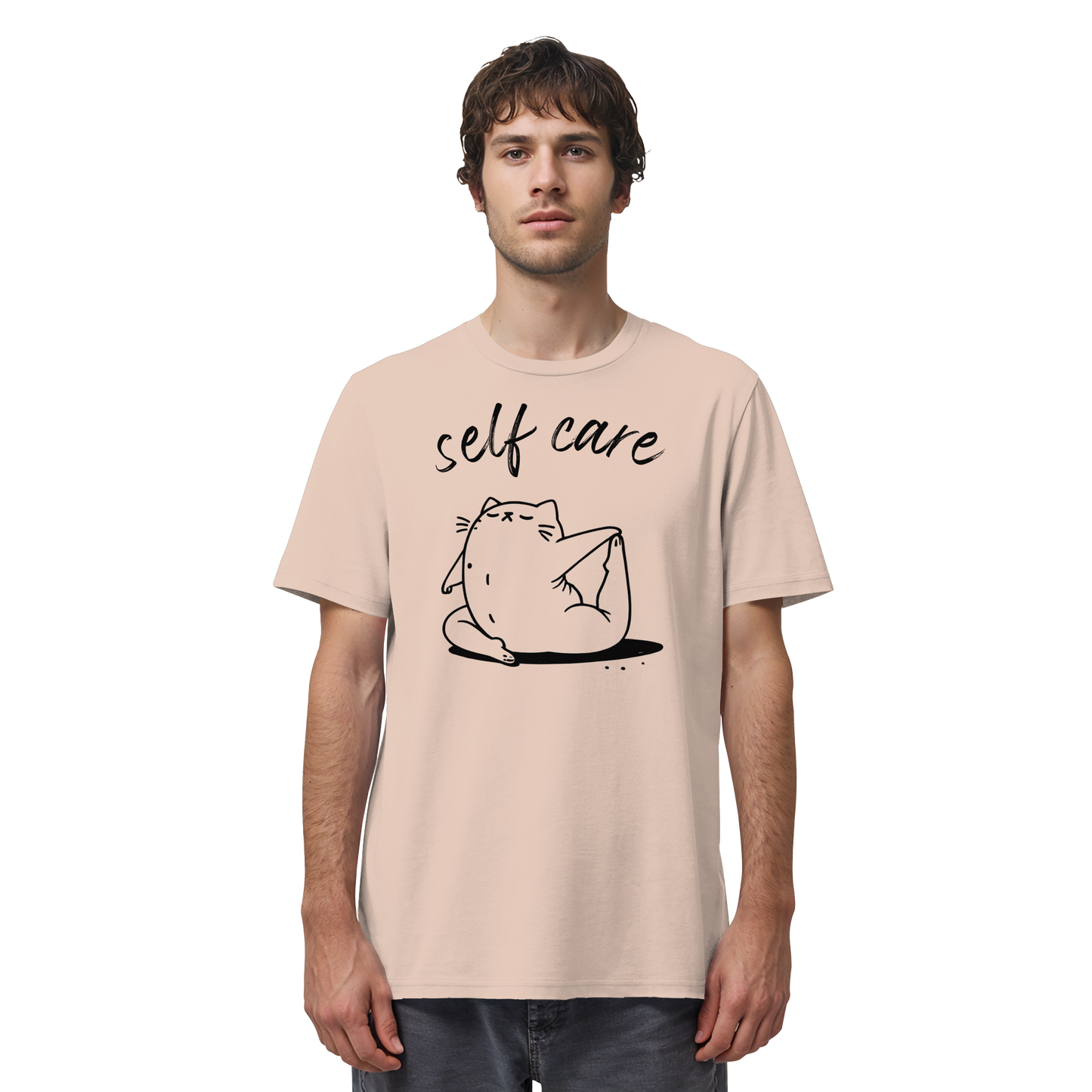 Selfcare Yoga Katze - Organic Shirt