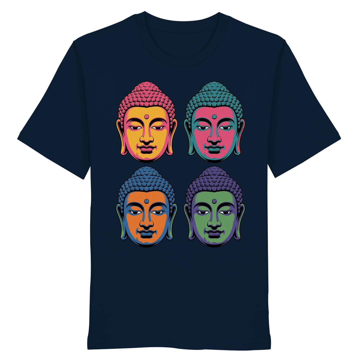 Buddha Köpfe Pop Art - Organic Shirt