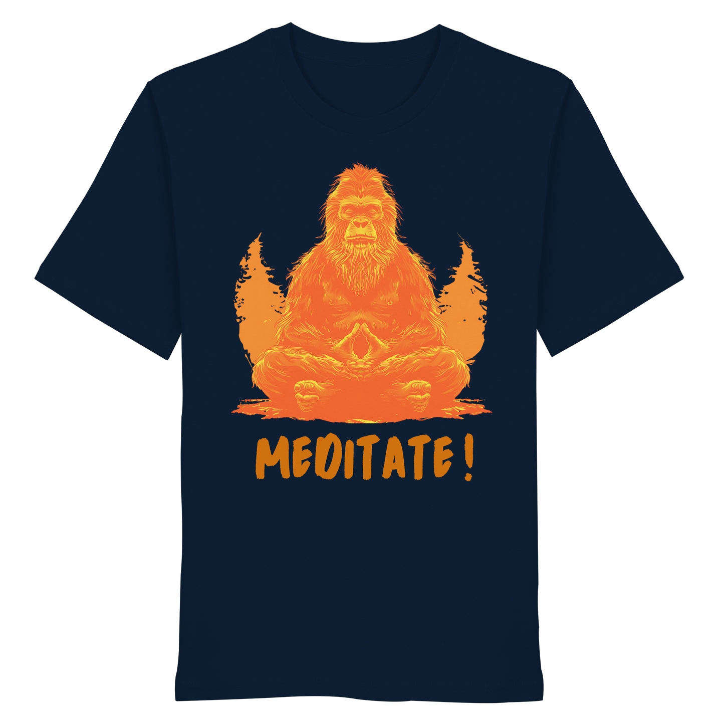 BigFoot Meditation Orange - Organic Shirt