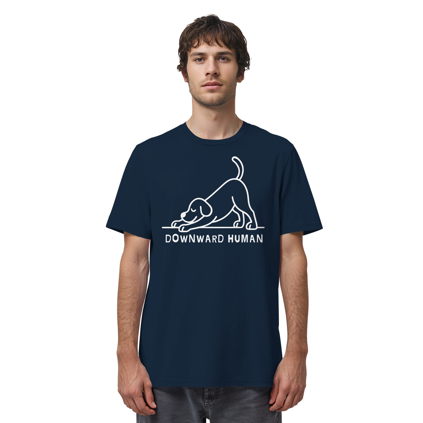 Downward Human Yoga Dog - Organic Shirt
