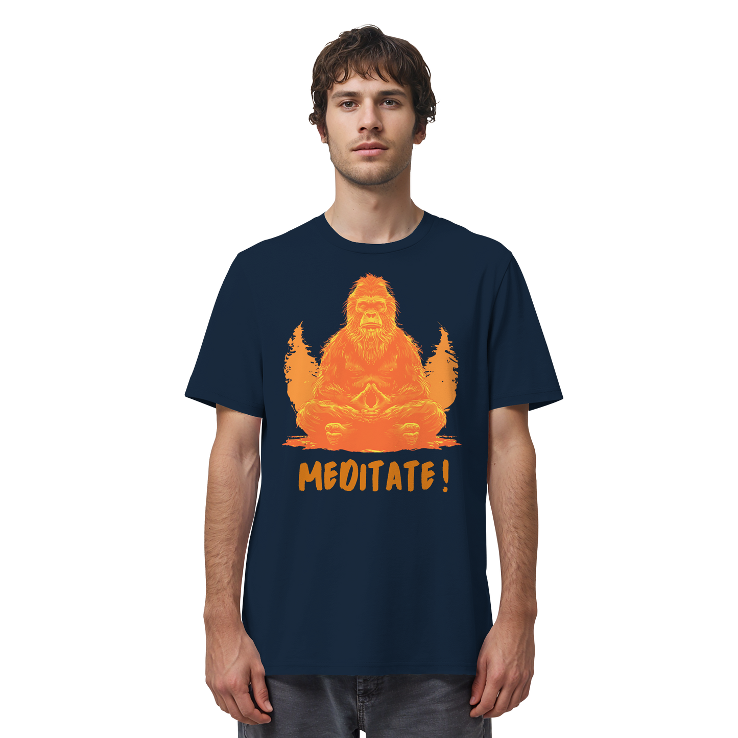 BigFoot Meditation Orange - Organic Shirt