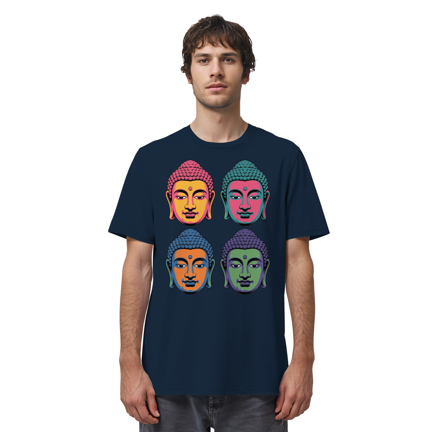 Buddha Köpfe Pop Art - Organic Shirt