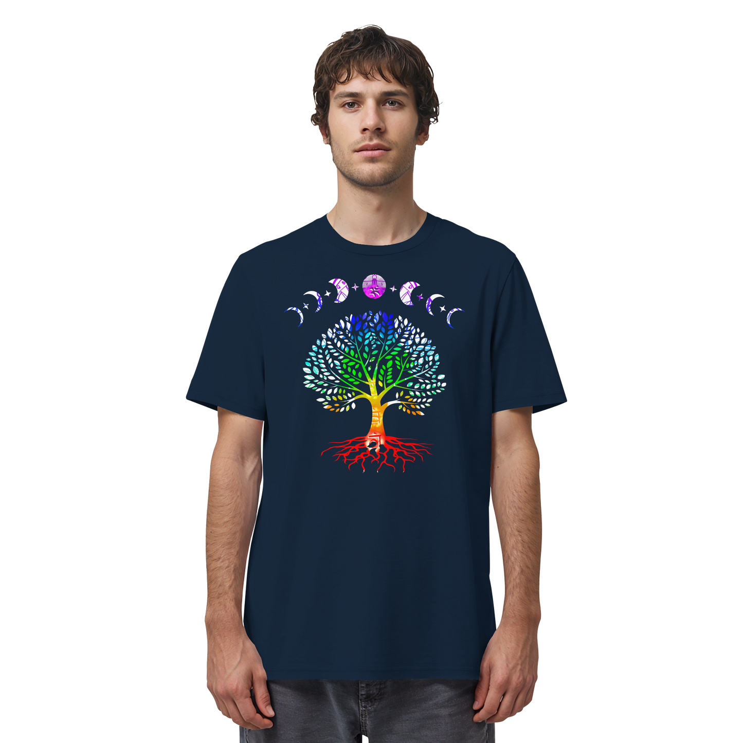 Lebensbaum + Mondphasen - Organic Shirt