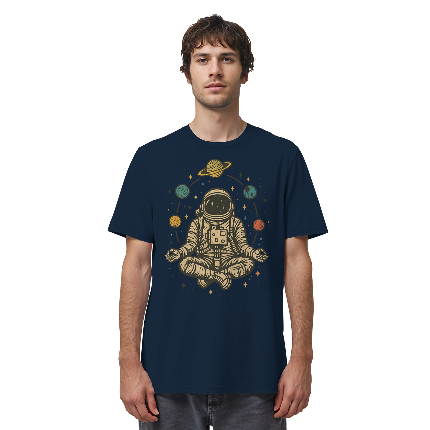 Meditierender Astronaut Zen - Organic Shirt