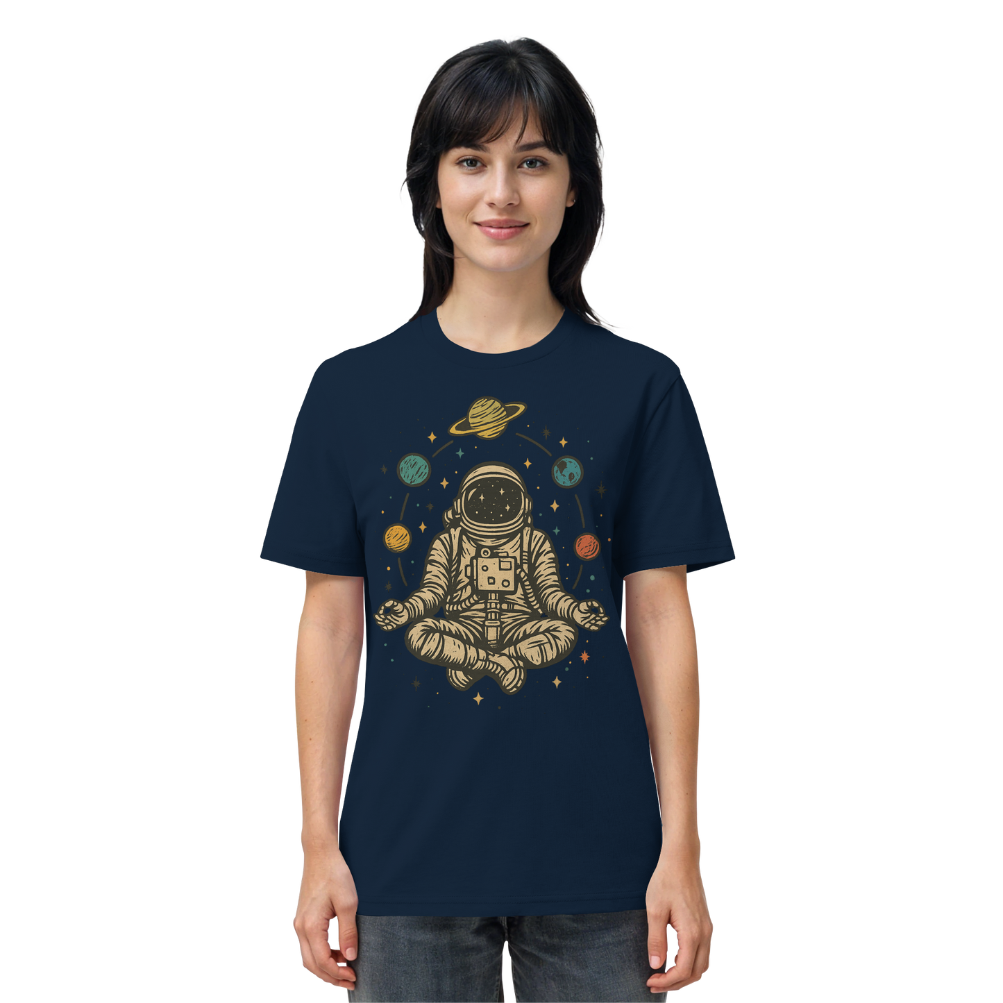 Meditierender Astronaut Zen - Organic Shirt