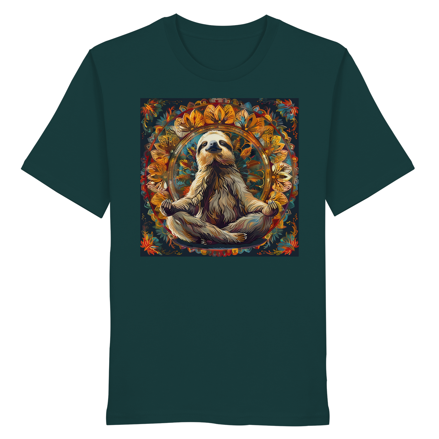 Meditierendes Faultier - Organic Shirt