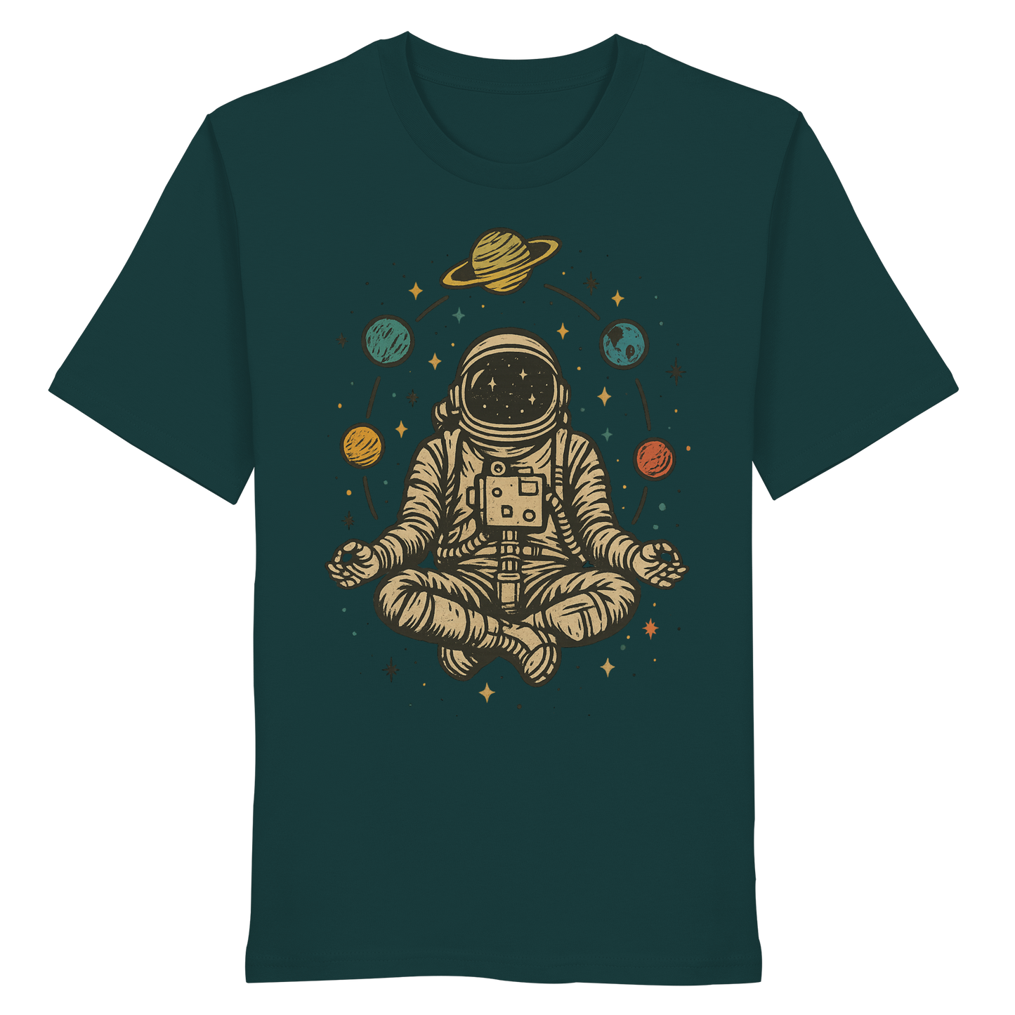 Meditierender Astronaut Zen - Organic Shirt