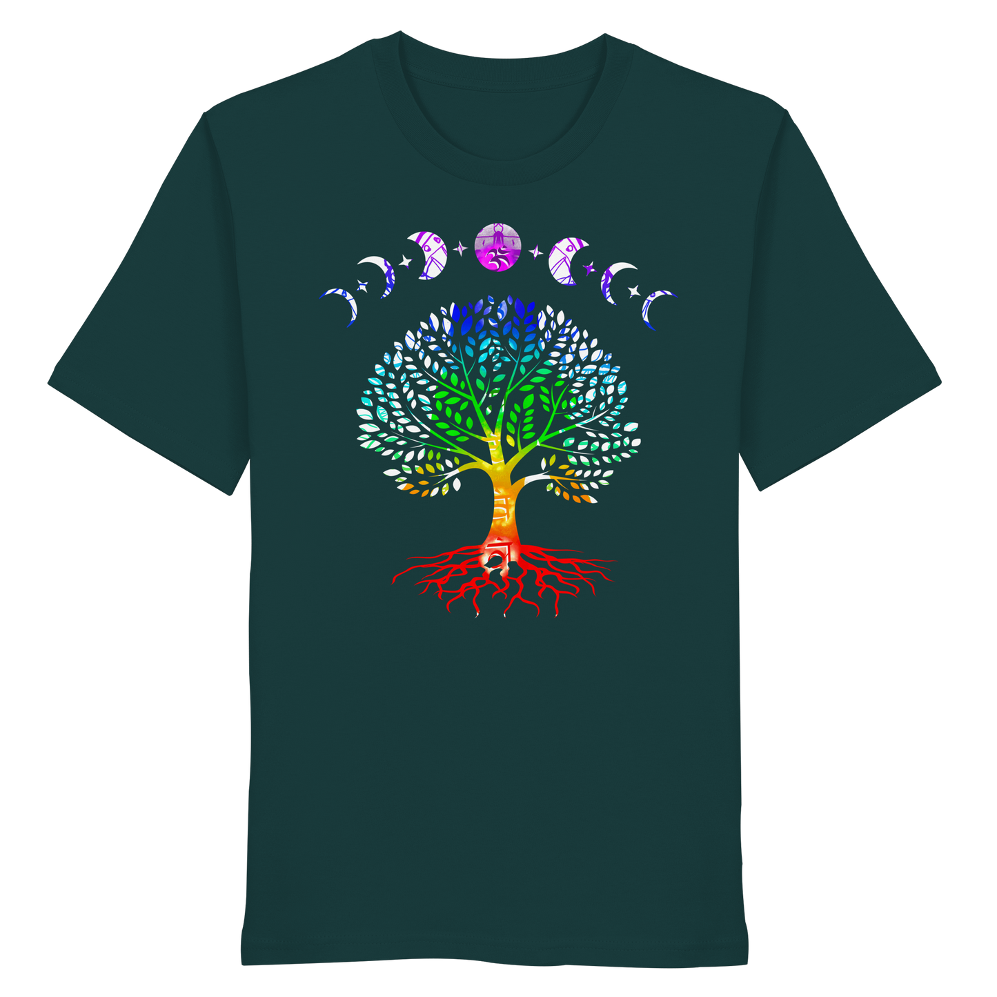 Lebensbaum + Mondphasen - Organic Shirt