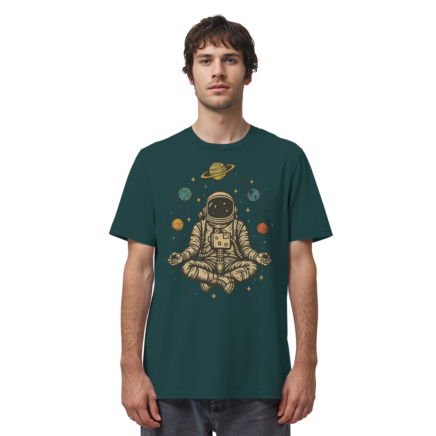 Meditierender Astronaut Zen - Organic Shirt