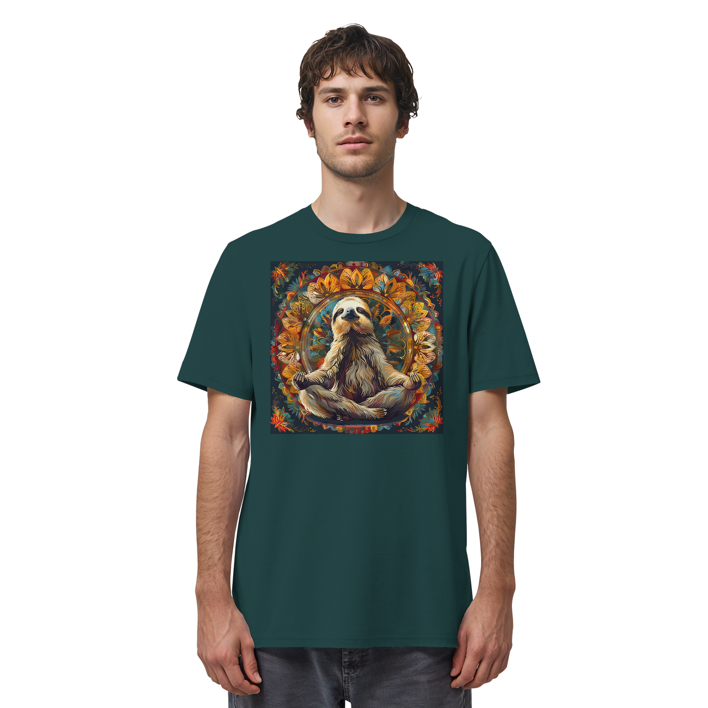 Meditierendes Faultier - Organic Shirt